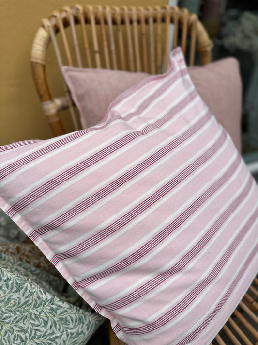 Pudebetræk (lyserød strib)