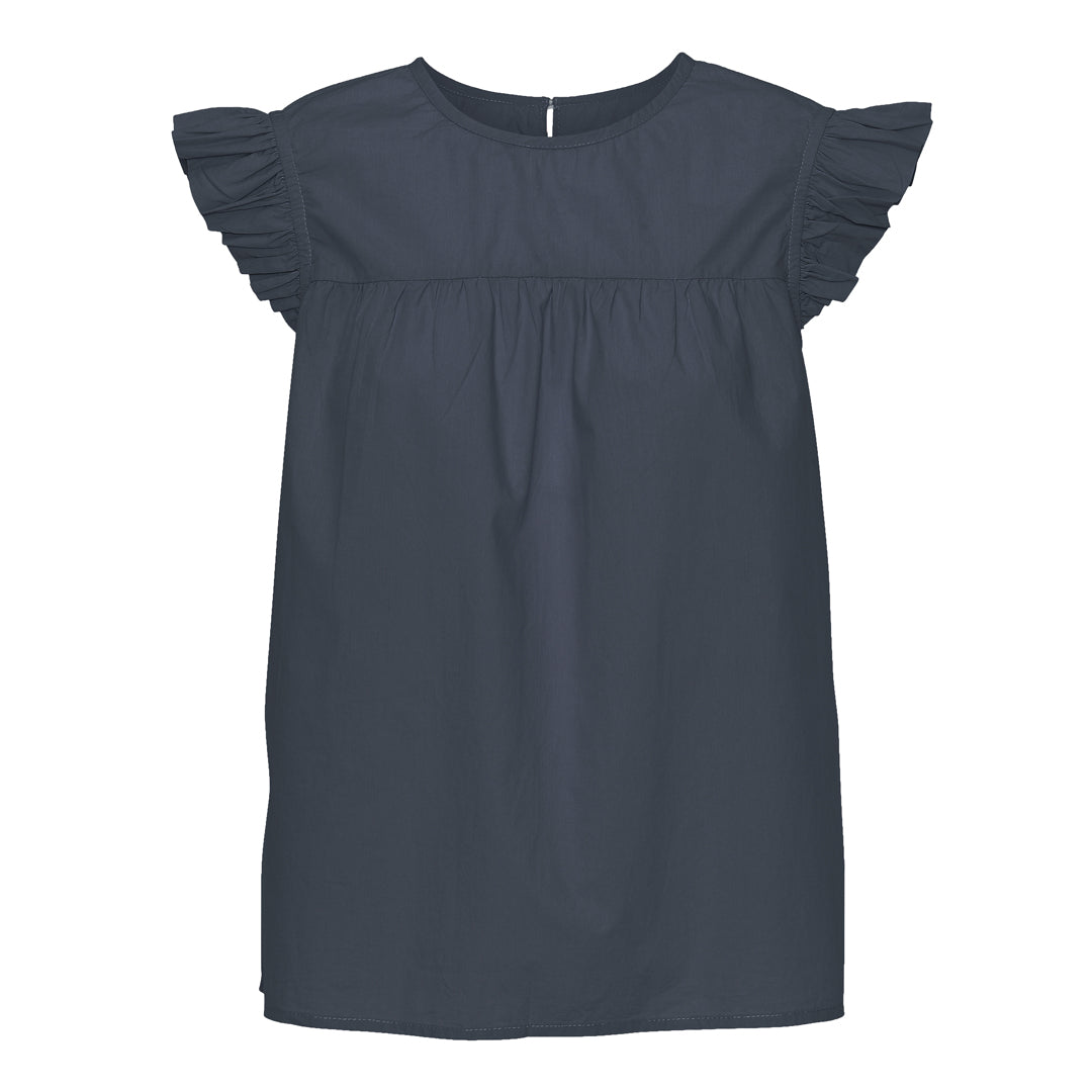 Mørkeblå bomuldstop