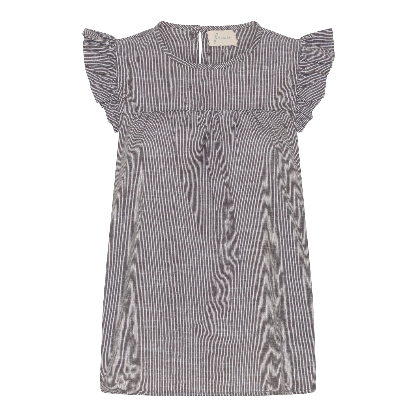 Stockholm ls top Coffee quartz stripe