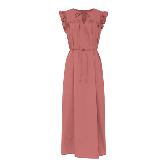 Stockholm SL Long Dress ASH ROSE