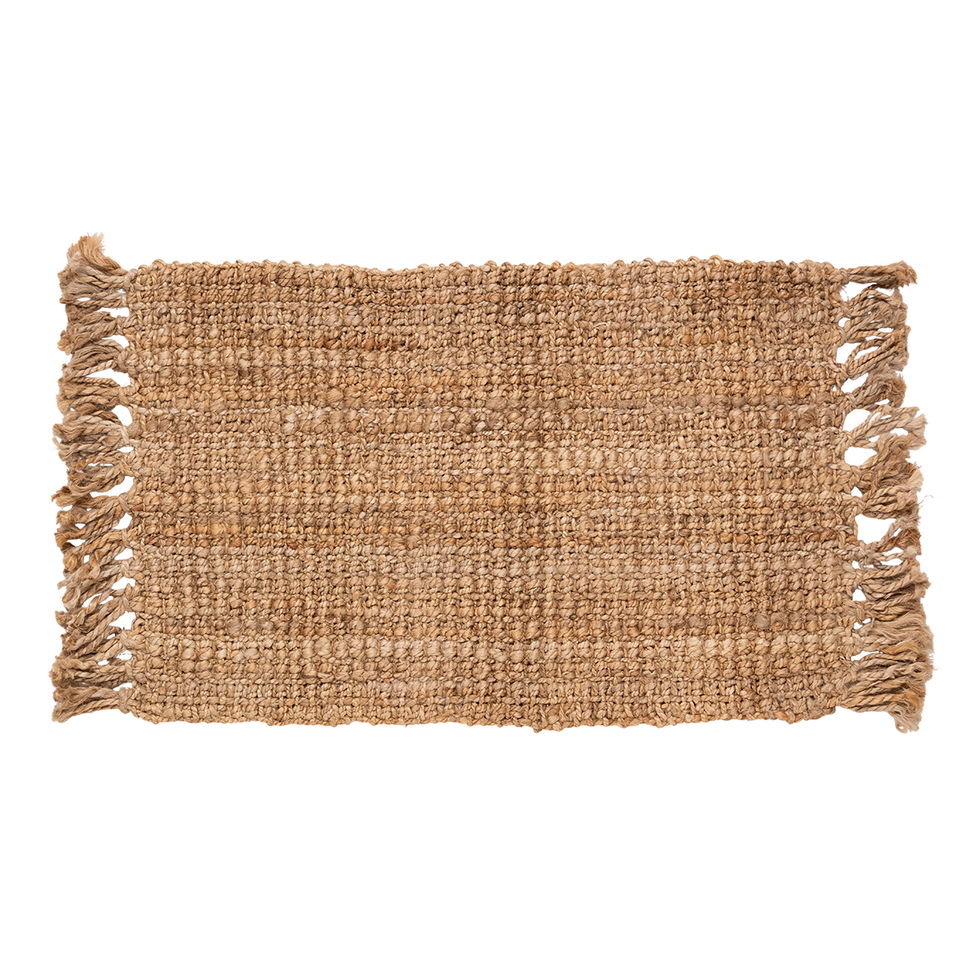 Måtte m/ skridsikkert underlag, jute (60x90 cm)p