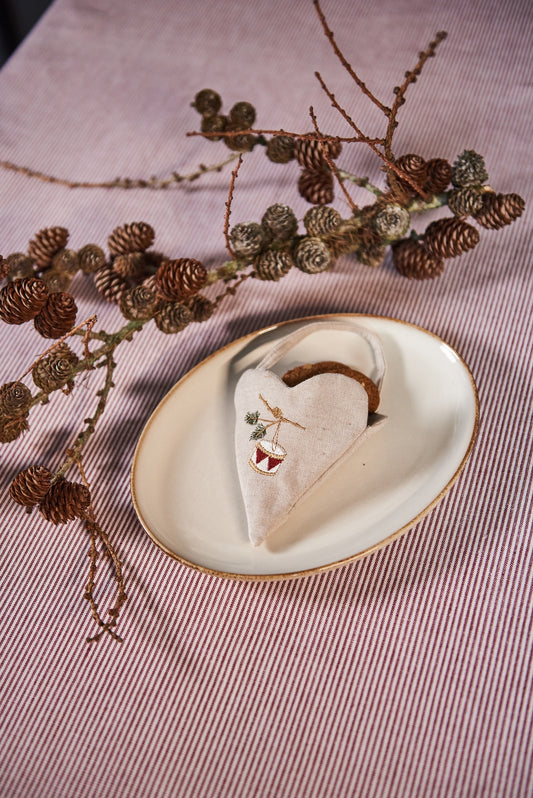 Hjerte m/broderi