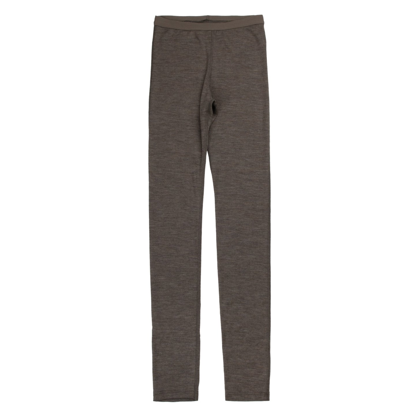 Leggings, Wool/Silk, Brun Melange, Joha