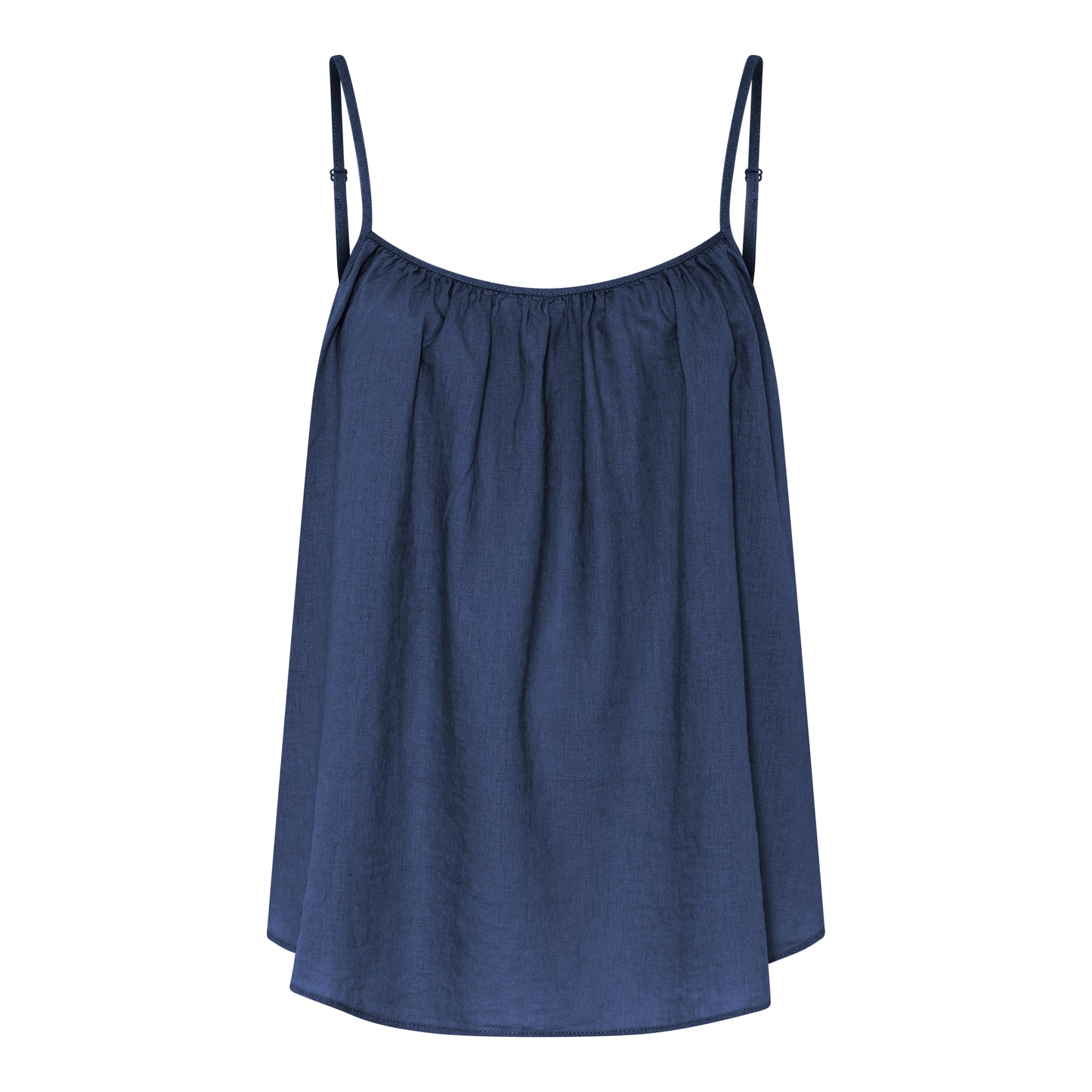 Vancouver Linen Top, Deep Cobolt, Frau