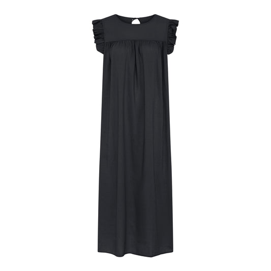 Stockholm Linen Long Dress, Phantom, Frau
