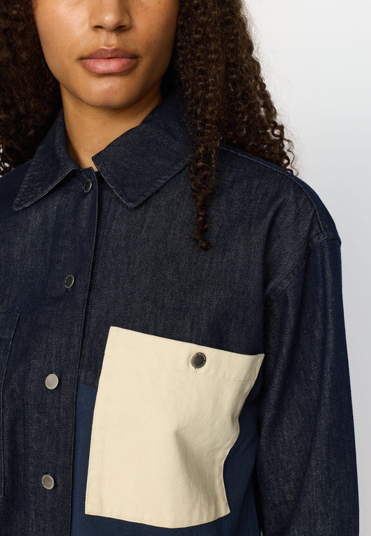 Cropped Shirt, Navy, Selfhood
