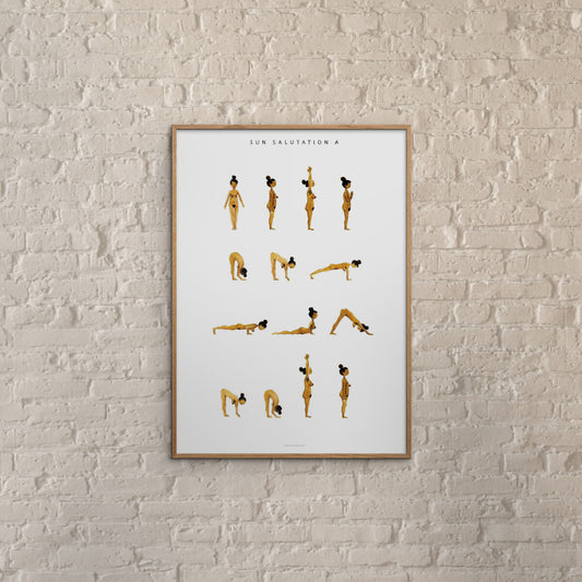 Plakat: Sun Salutation Golden (A)