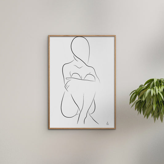 Plakat: Sitting Silhouette