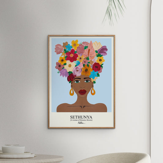 Plakat: Sethunya (blue)