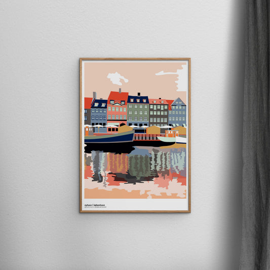 Plakat: Nyhavn - Aften