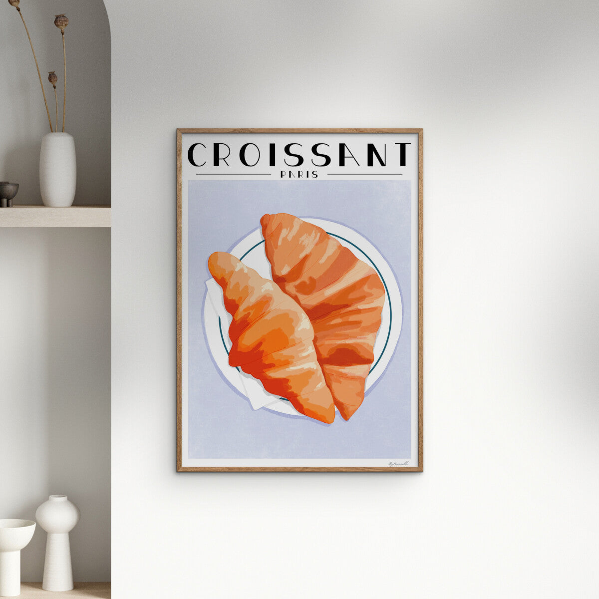Plakat: Croissant in Paris