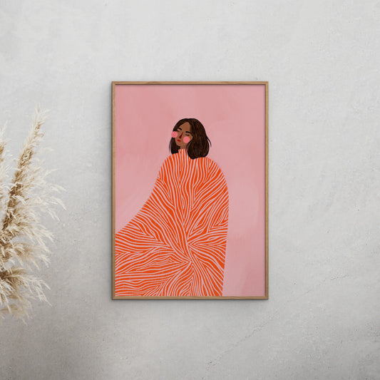 Plakat: The woman with the swirls