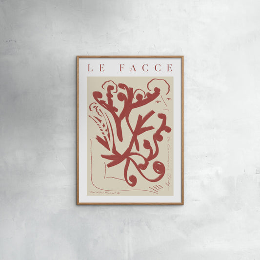 Plakat: Le Facce (red)