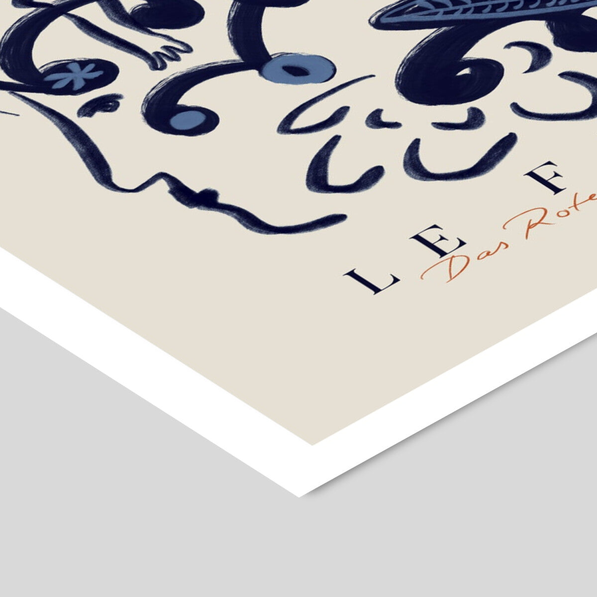 Plakat: Le Facce (blue)