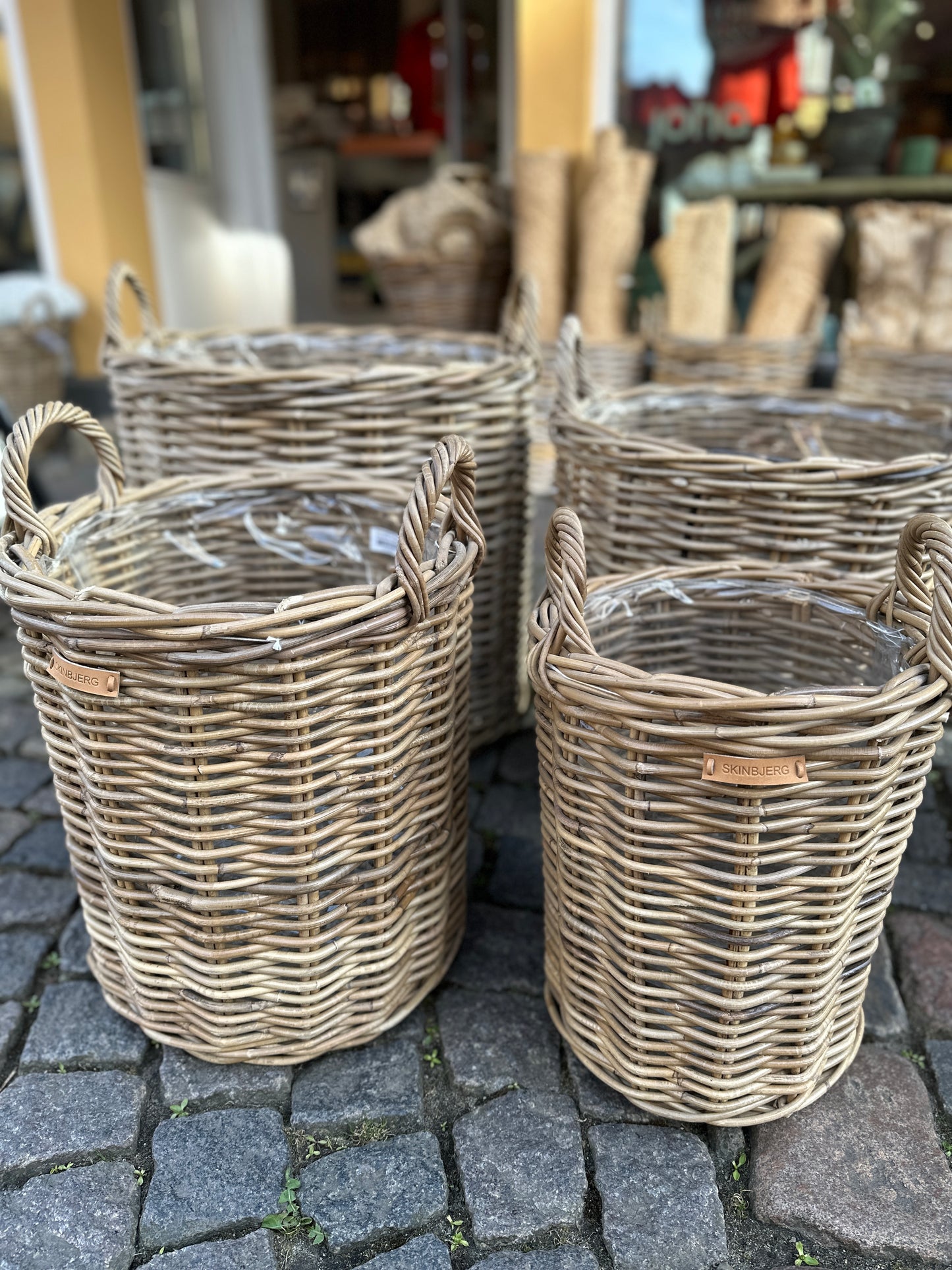 Rund plantekurv m/ hank