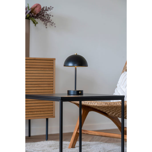 Genopladelig lampe, sort, House Nordic