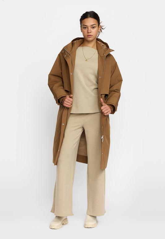 Parka Coat, Brown, Selfhood