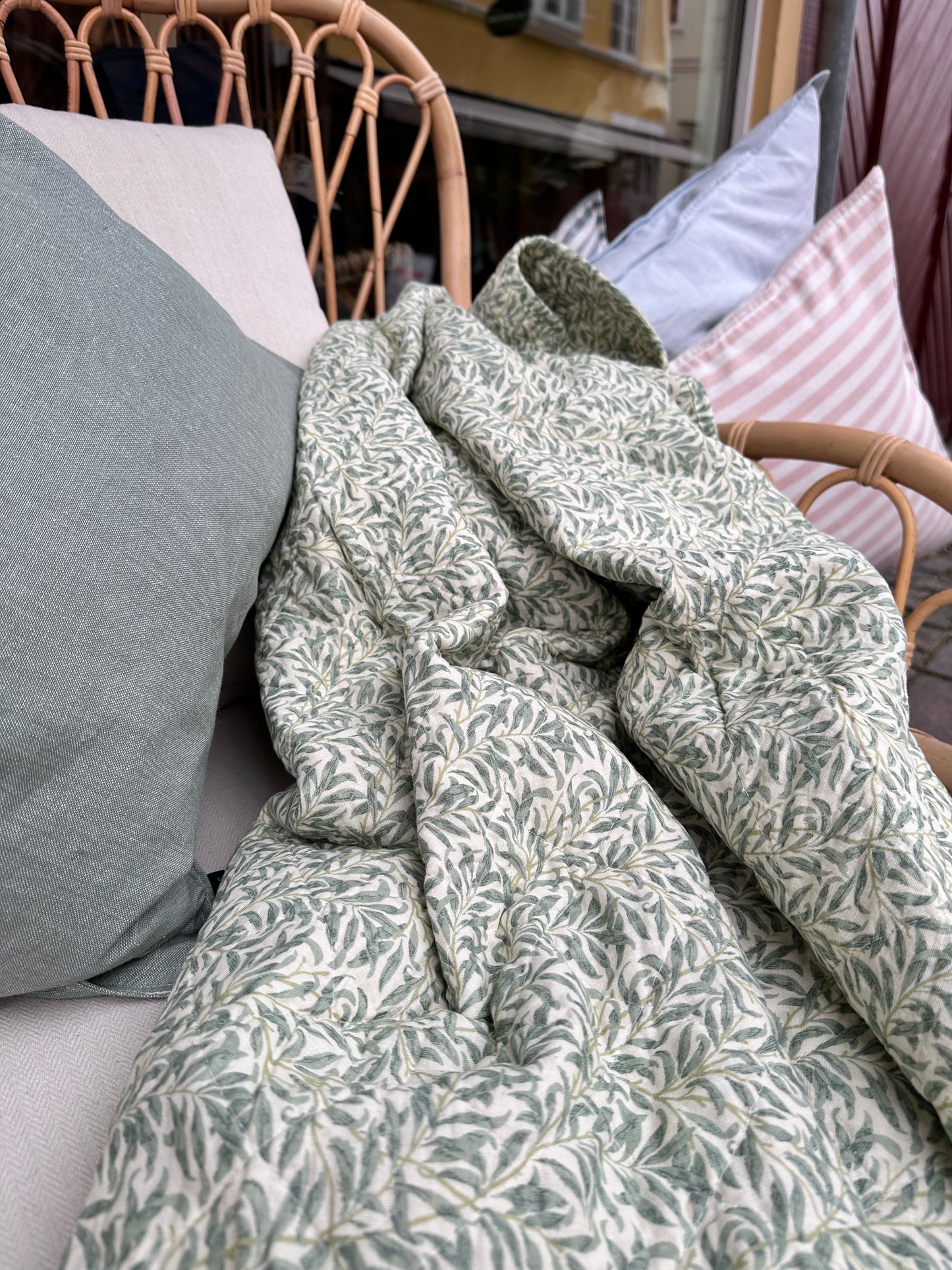 Quiltet plaid (140x180 cm) - olivia sage