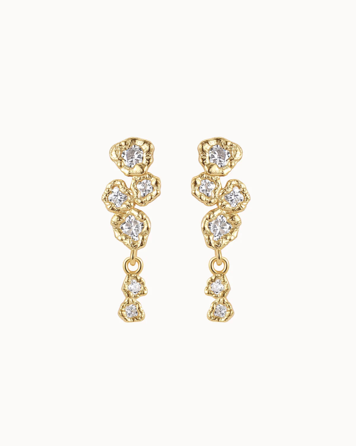 Avira Earrings, Gold Plated, Nava