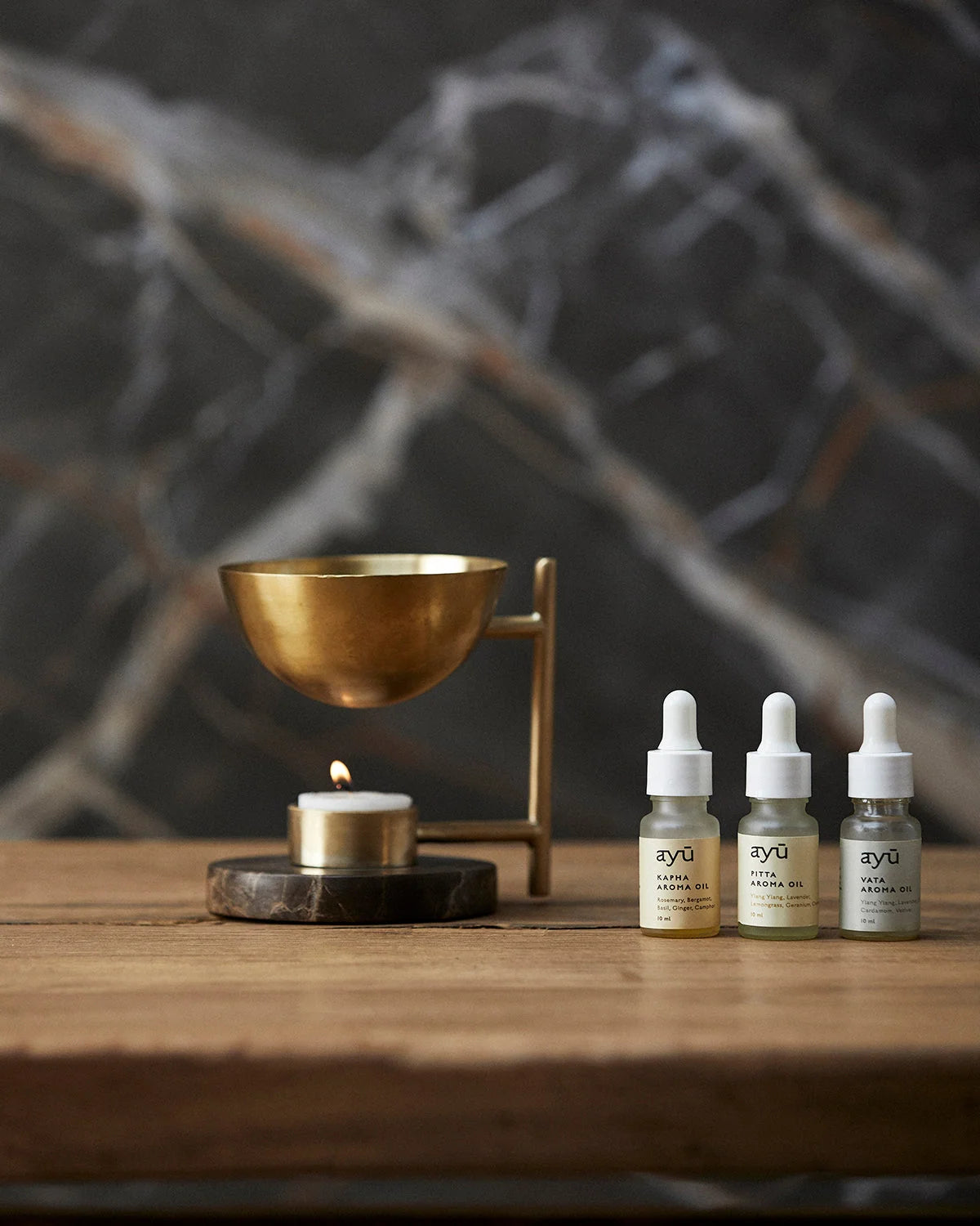 Aroma Brænder, Messing, Ayu