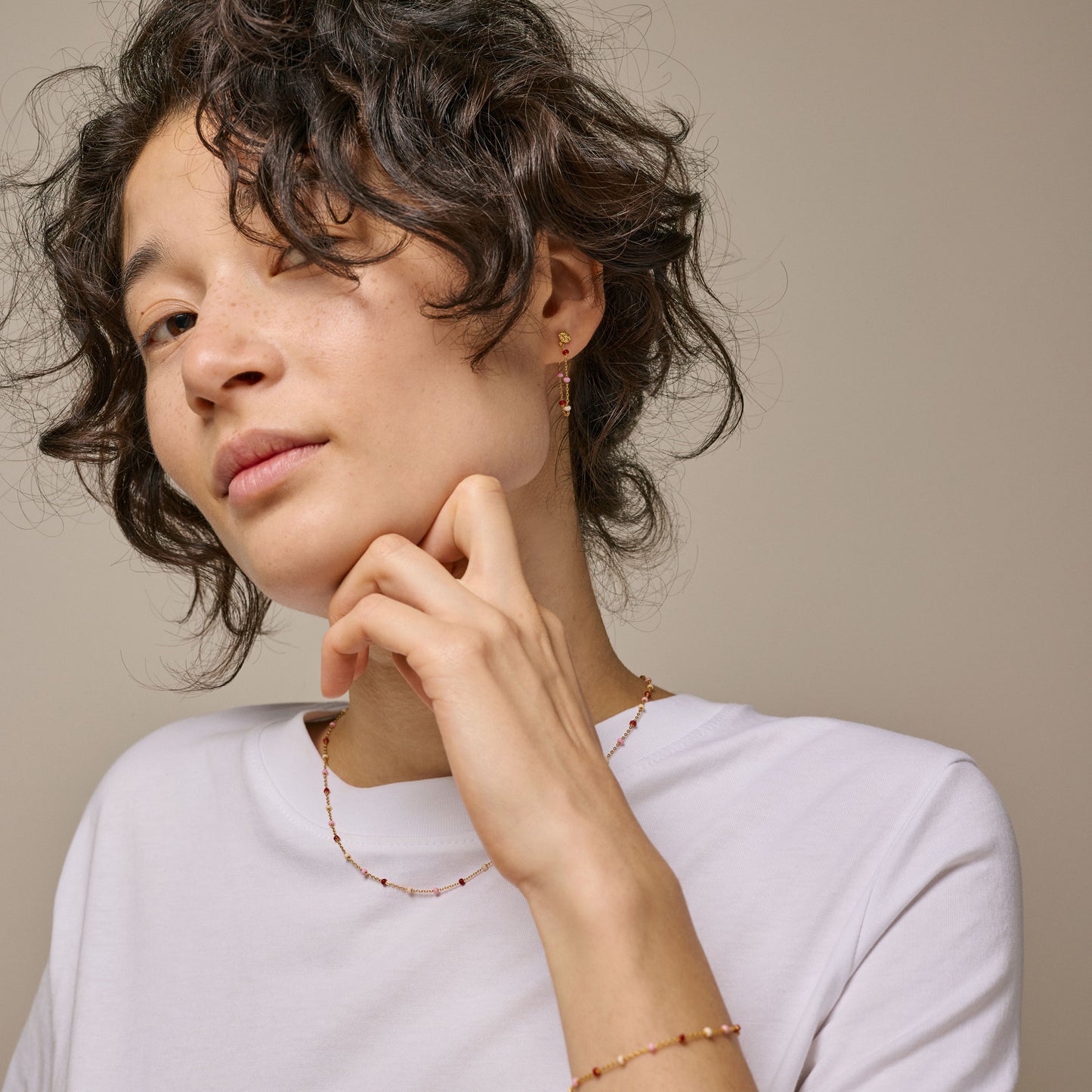 Armbånd 'Lola' (rosie)