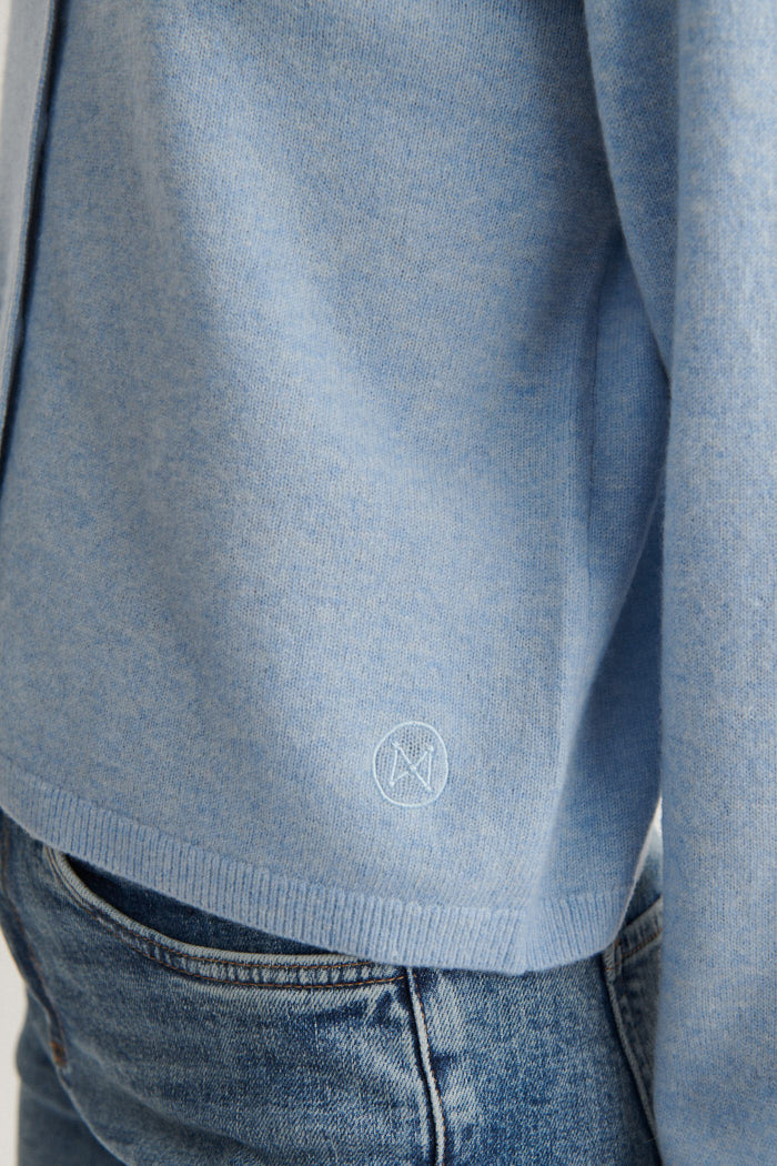Selem Cardigan, Light Blue, Basic Apparel