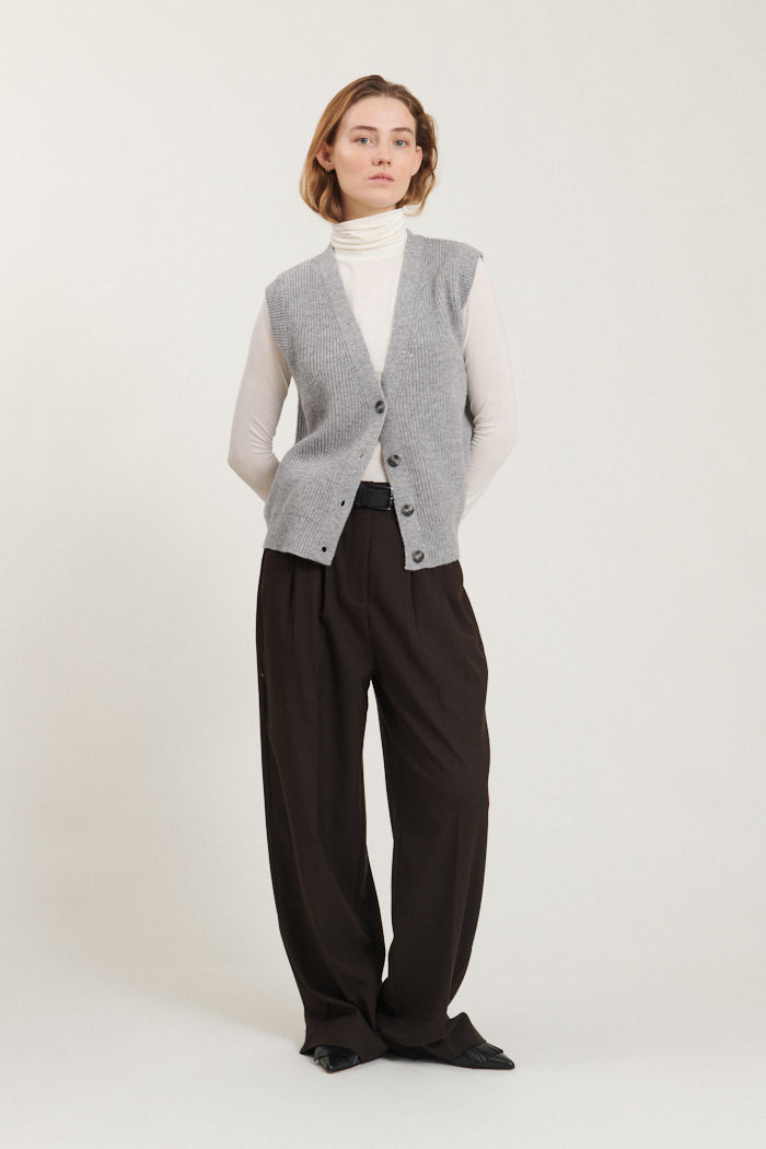 Lise Vest LIGHT GREY
