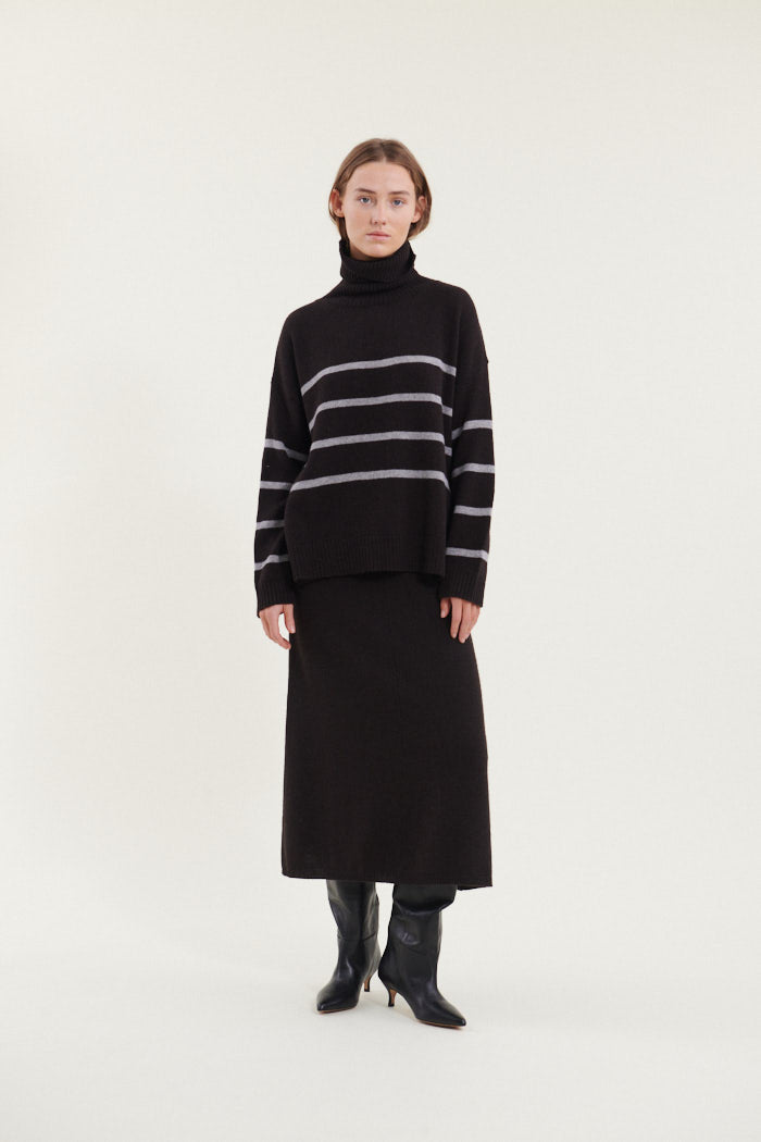 Lise Skirt Wool (Chocolate)