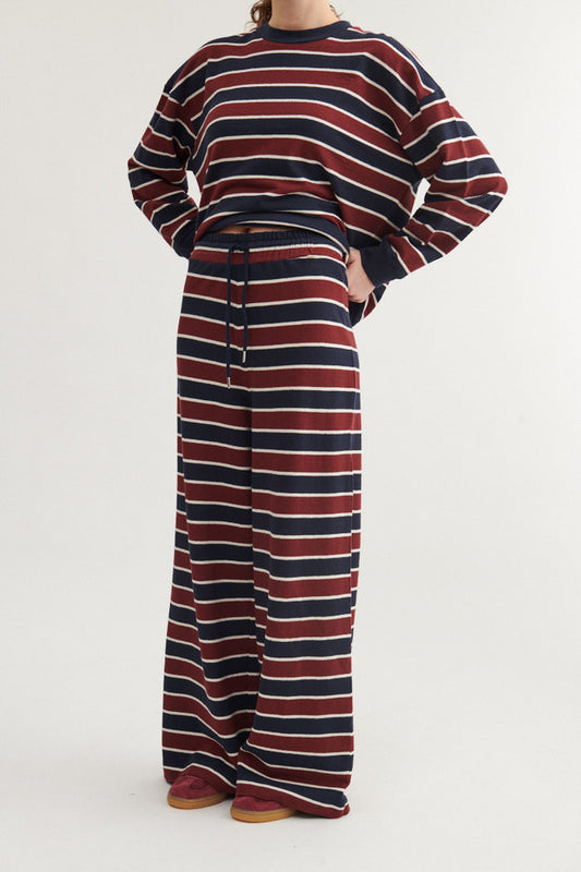 Anneli Pants (Bordeaux Truffle/Sky Captain)