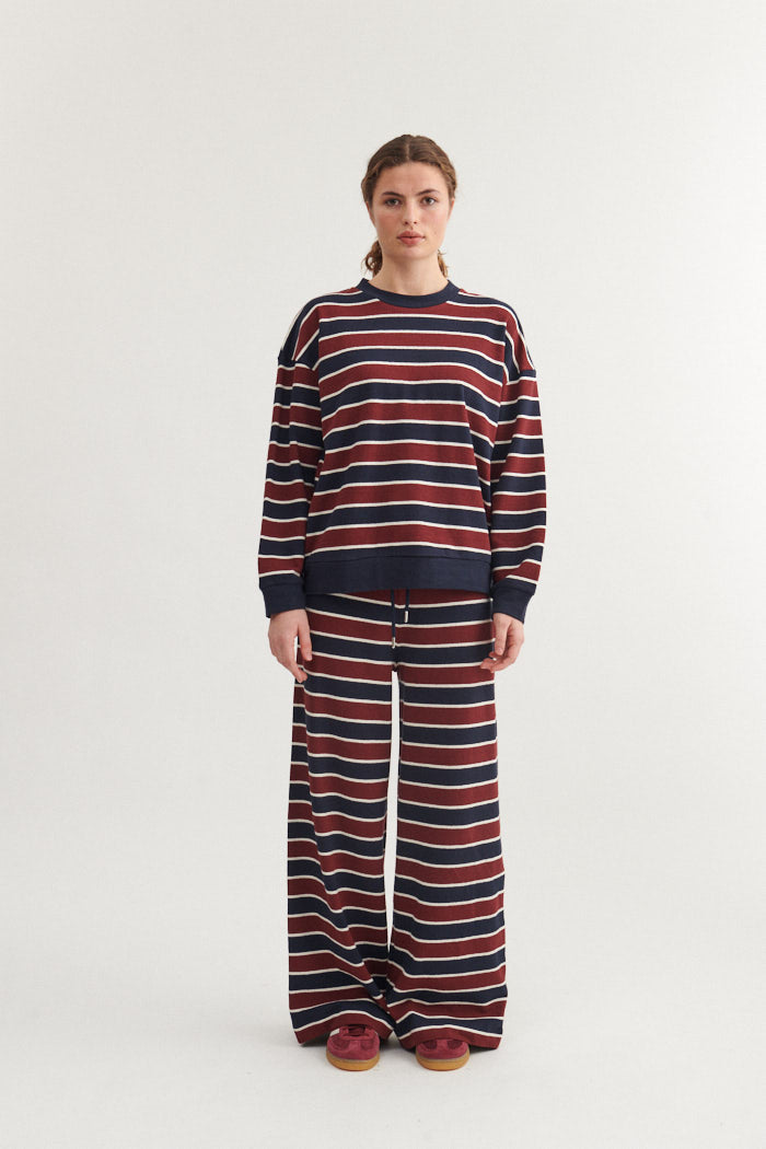 Anneli Pants (Bordeaux Truffle/Sky Captain)
