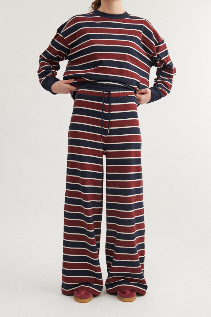 Anneli Pants (Bordeaux Truffle/Sky Captain)