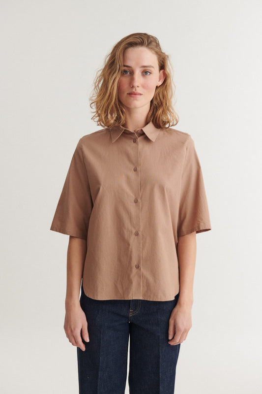 Silje SS Shirt, Portobella, Basic Apparel