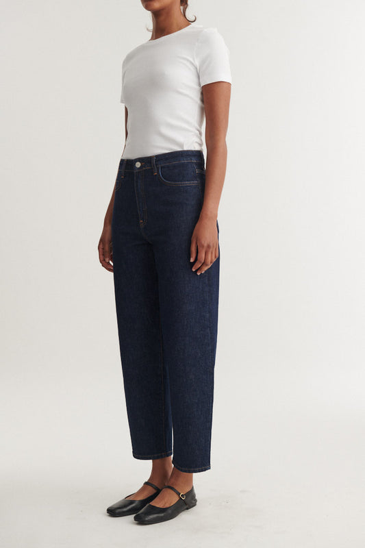 Ea Rinse Wash Jeans, Raw Denim, Basic Apparel