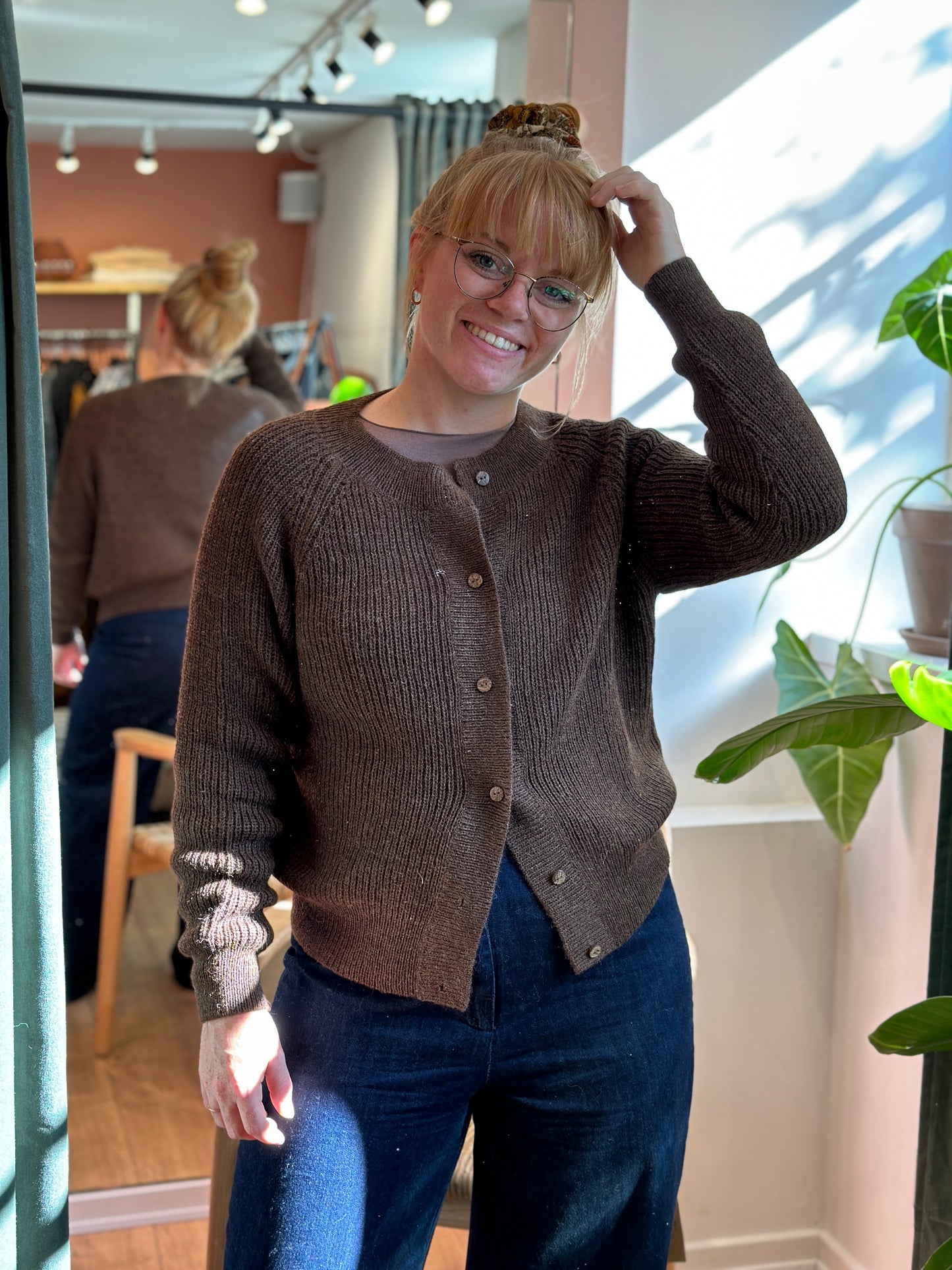 Mona Cardigan COFFEE