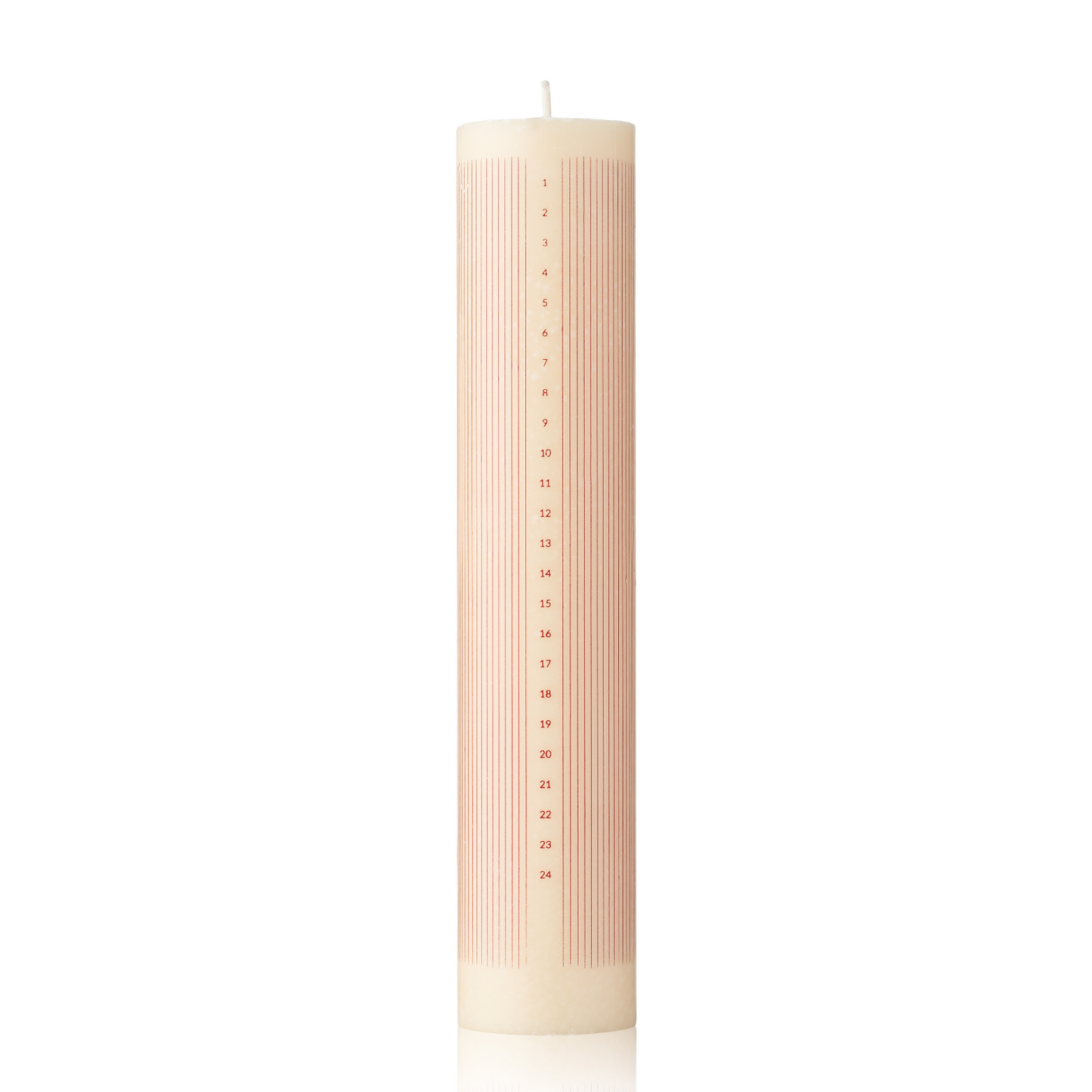 Christmas Candle Maroon Stribes Humdakin