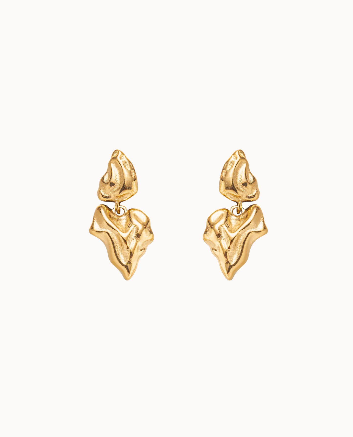Crush Earrings, Vandfast, Gold Plated, Nava