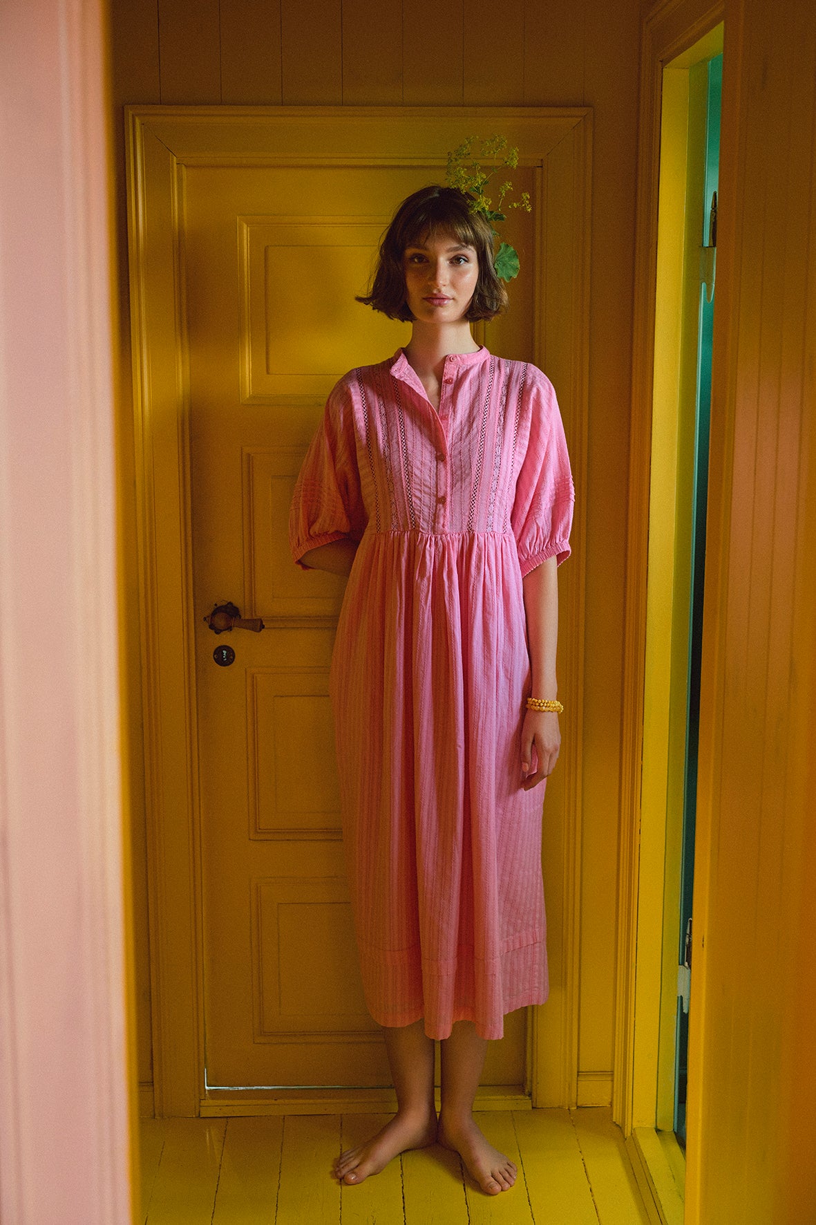 Laura Dress Short Sleeve (flamingo)