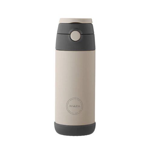 Kids Straw Bottle (Cream Beige)