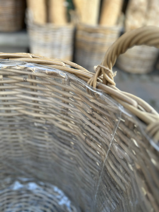 Rund plantekurv m/ hank