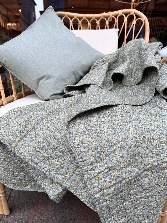 Quiltet plaid (140x180 cm) - lemon