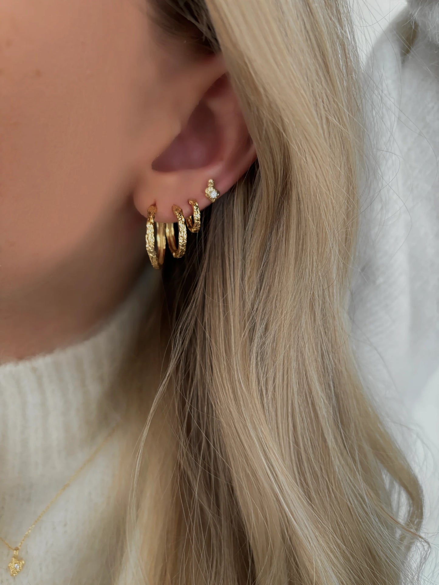 Elio Earring / Gold Plated (S)