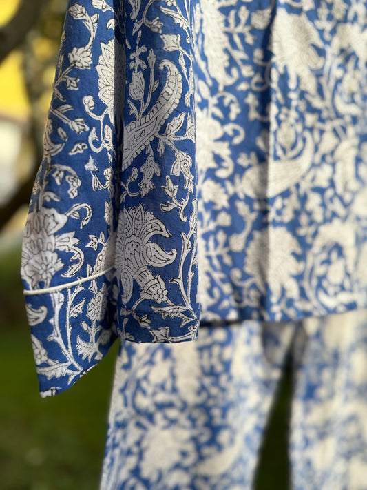 Pyjamas, Blue Flower, Craft Sisters