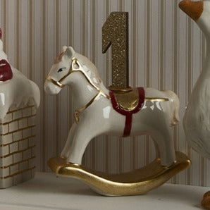 Gyngehest m/ lysholder