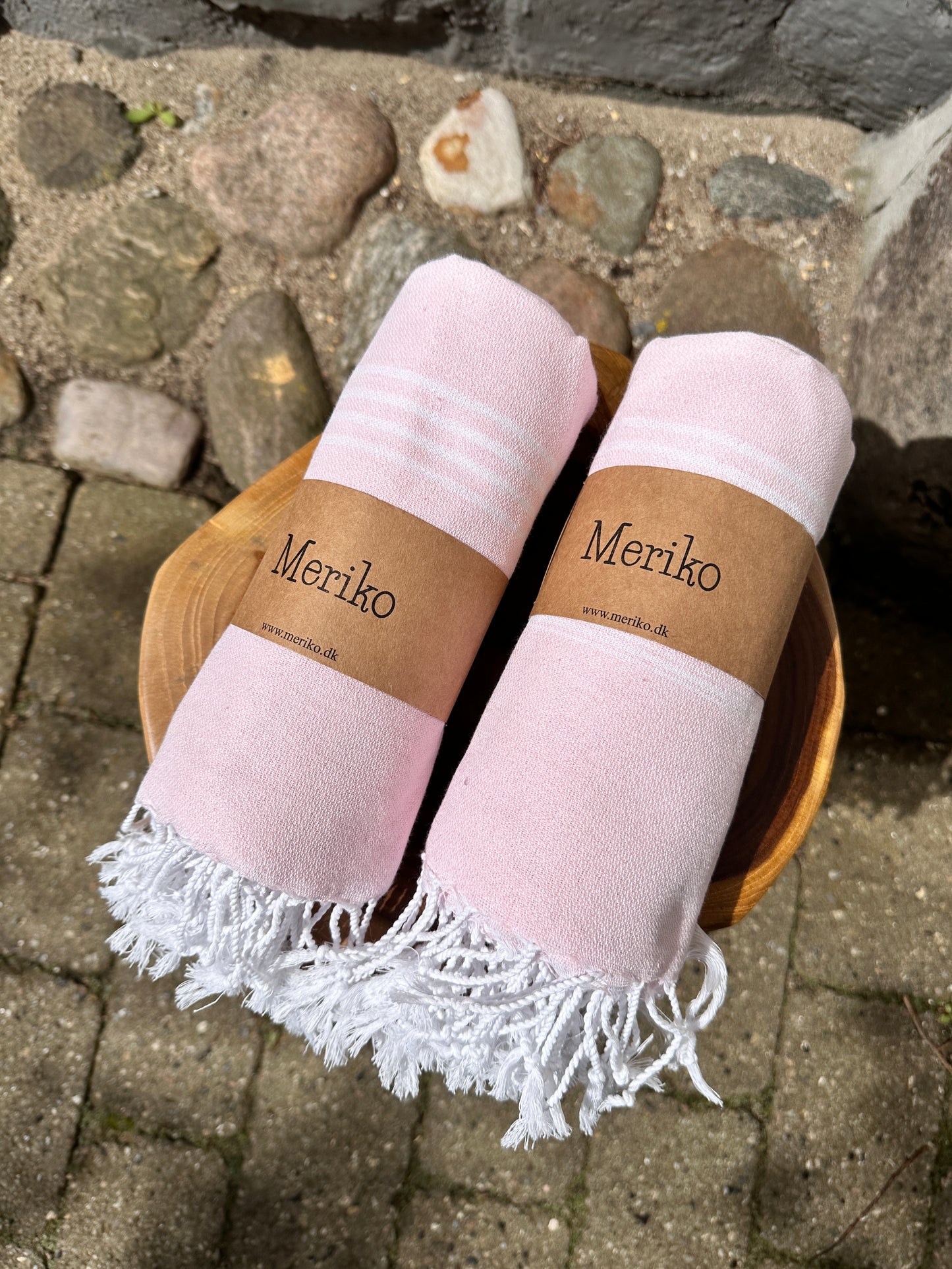 Retro håndklæde (lyserød)
