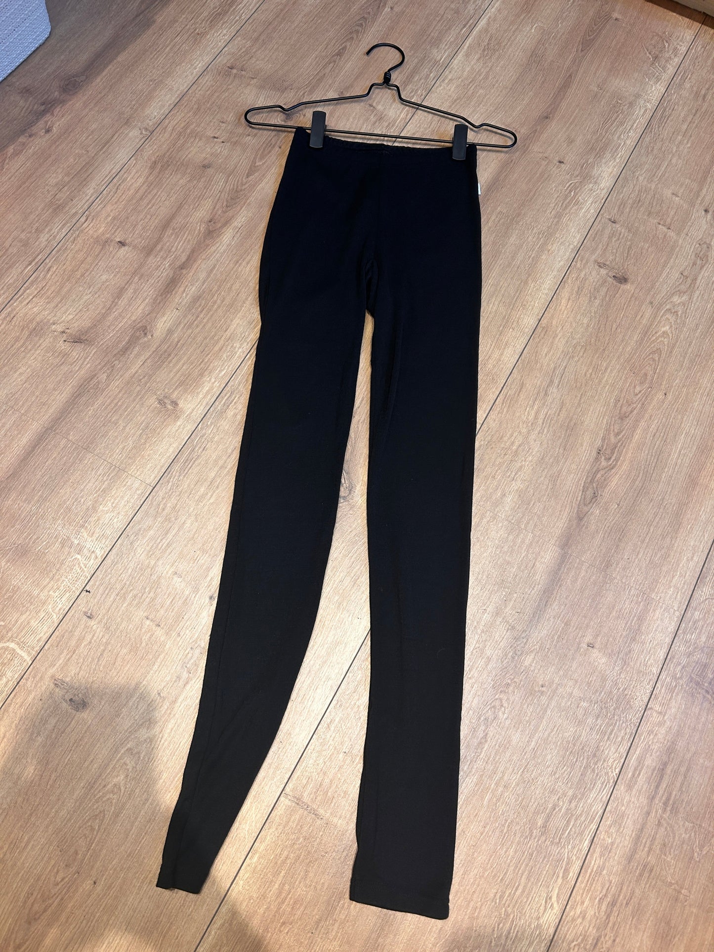 Leggings, Wool/silk, Black, Joha