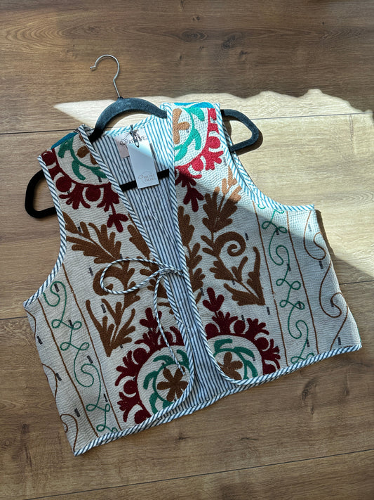 Fia Suzani Kantha Vest #2