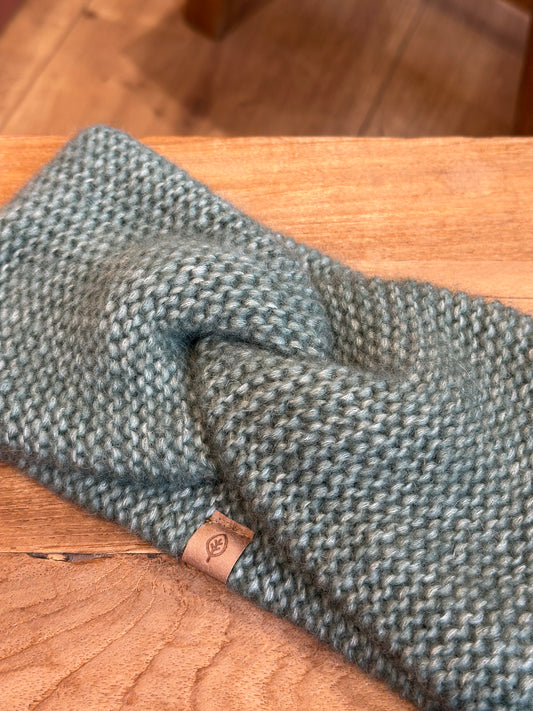 Strikket pandebånd, Mintgrøn, Pure Pure