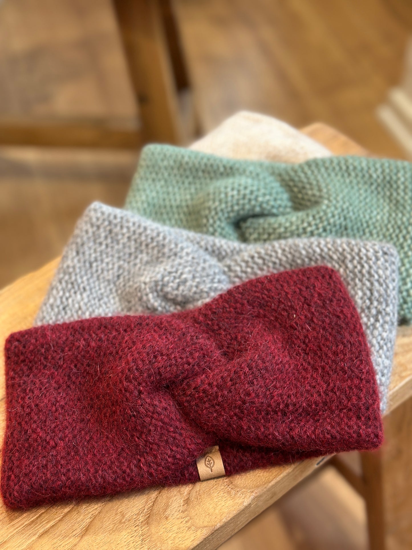 Strikket pandebånd, Grey Melange, Pure Pure