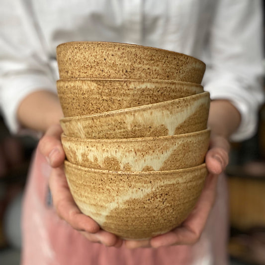 Oda skål medium Brun