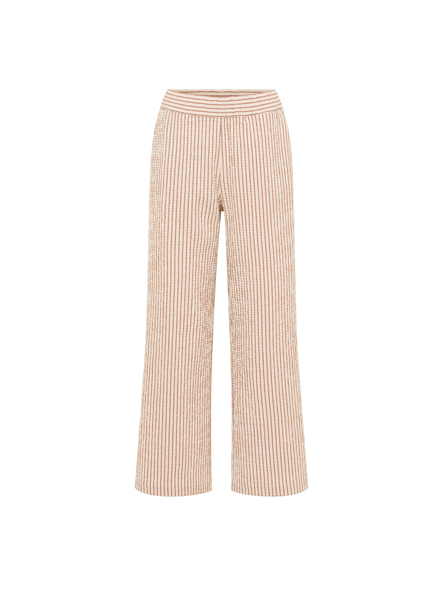 Striped ankle pants (mocha)
